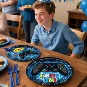 Wellspar latex and foil balloons offer vibrant accents for a party