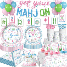 Wellspar Mahjong banner anchors the pastel party theme and sets the mood