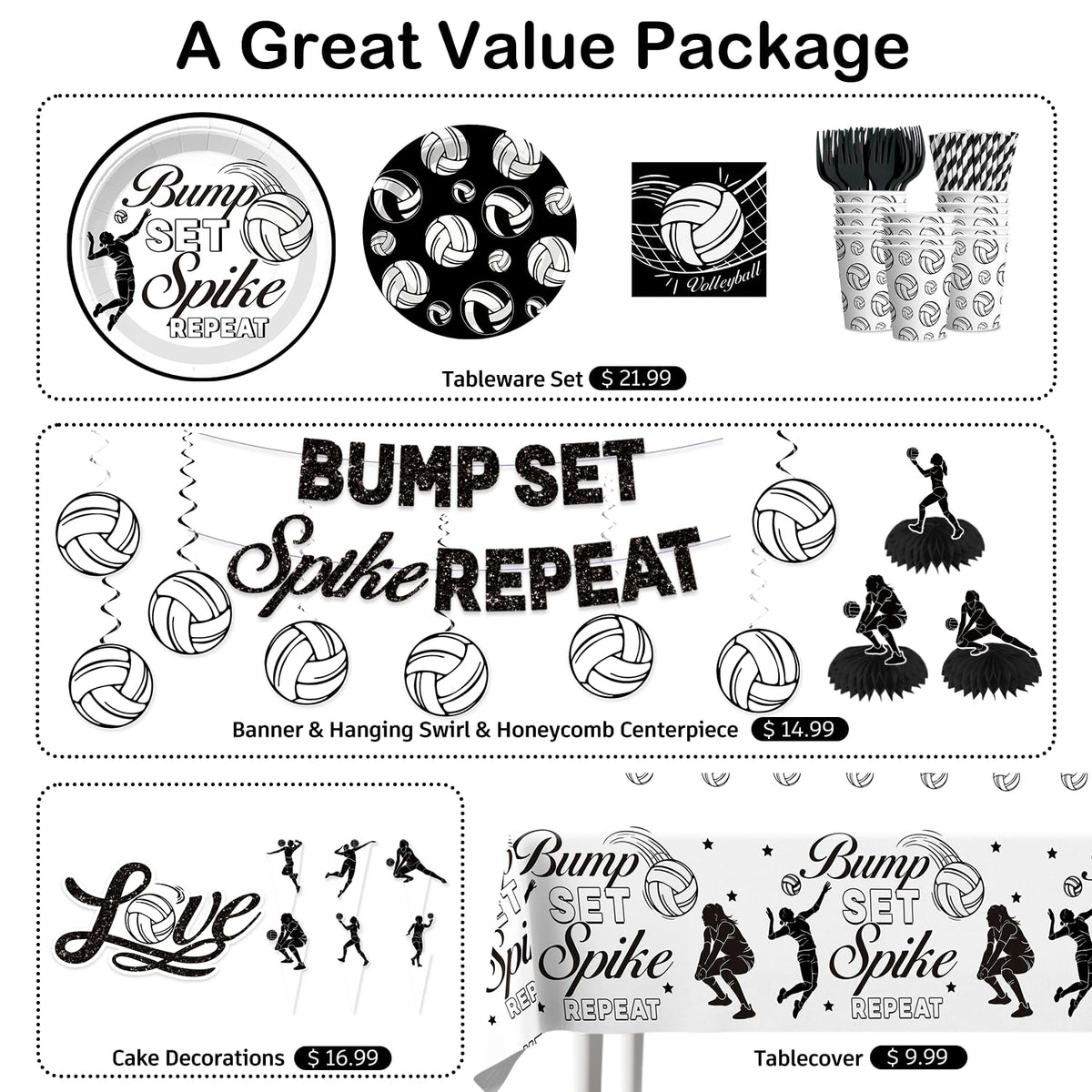Wellspar volleyball banner creates a ready made backdrop for photos and cheers