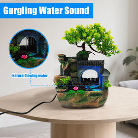 WEMAKMAK durable resin design keeps the fountain lightweight and resilient.