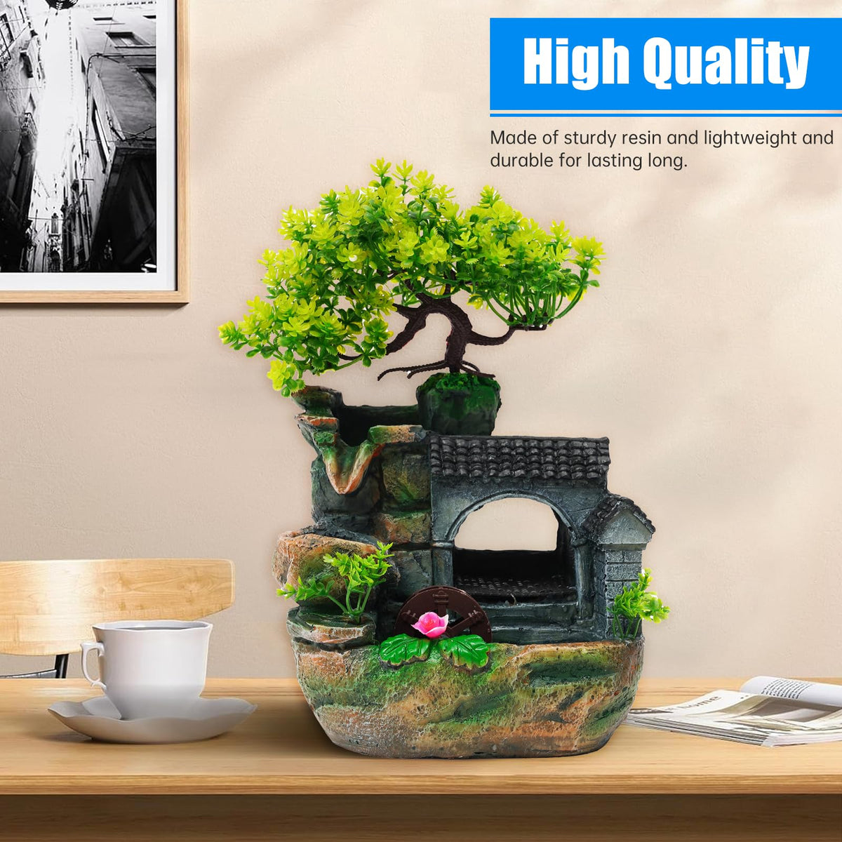 WEMAKMAK LED color-changing light provides soft, mood-enhancing glow.