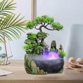 WEMAKMAK LED lights shimmer with color-changing mist for relaxing room atmosphere.