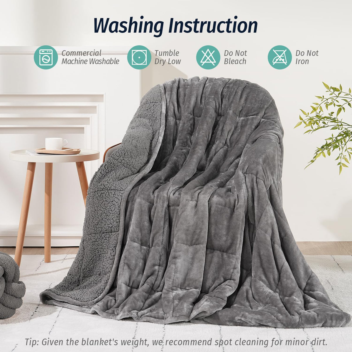 Wemore 15 lb weight provides comforting pressure for relaxation