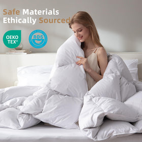 WENERSI all-season white comforter for year-round warmth
