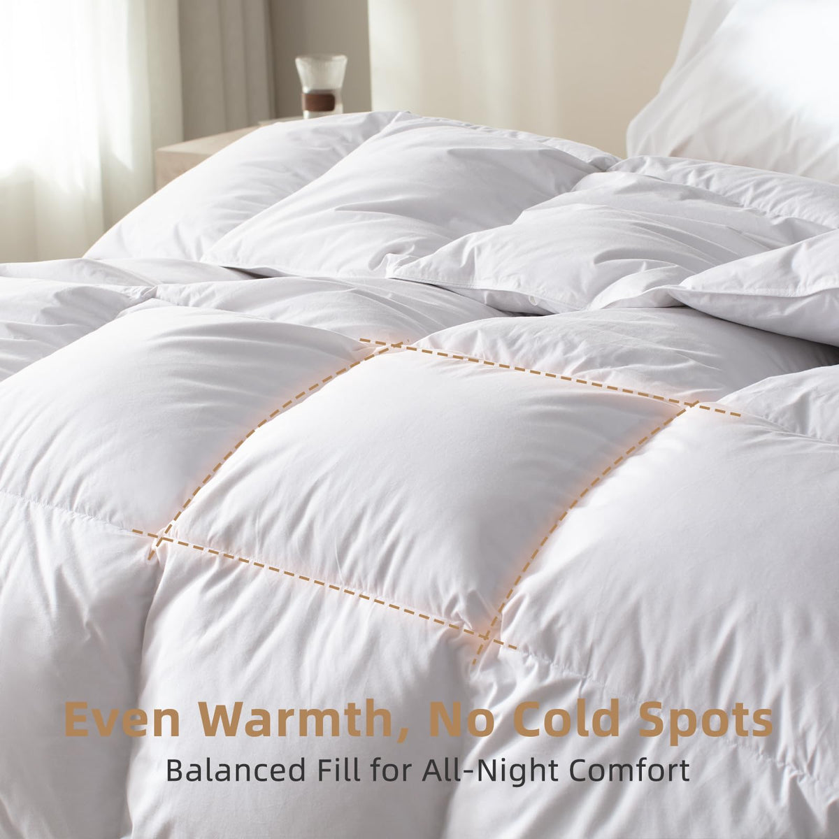 WENERSI machine washable duvet insert for easy care