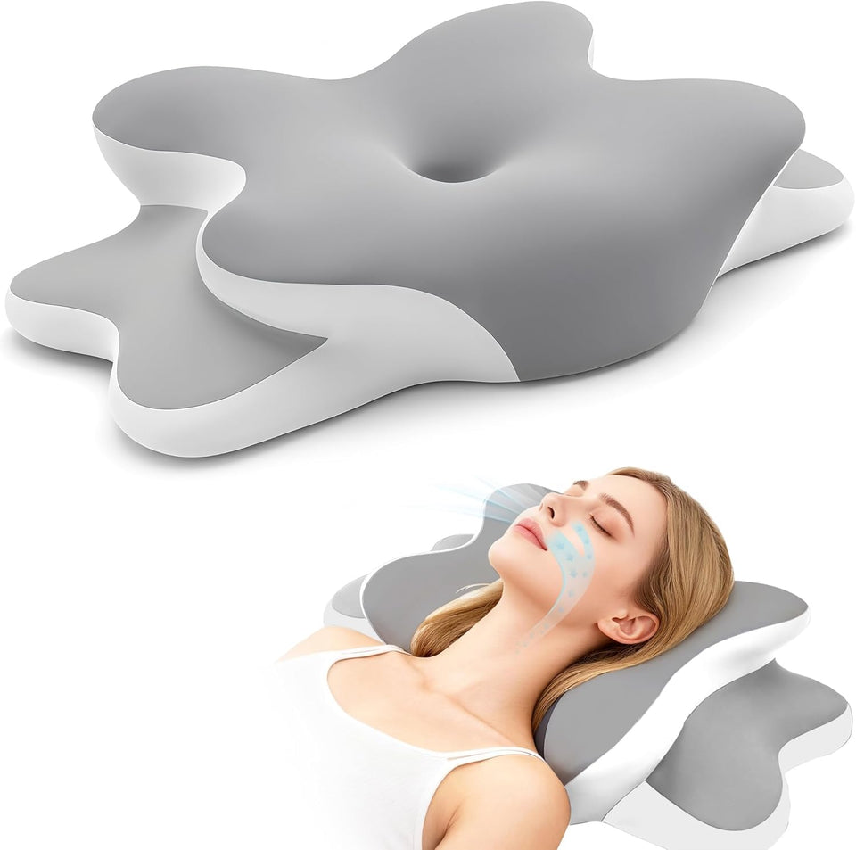 WENGTY Dreams Relief Pillow supports side sleepers with an ergonomic contour for neck alignment