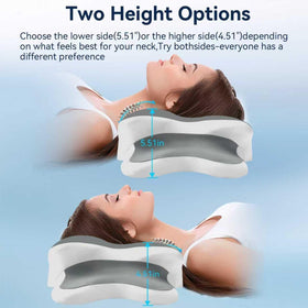 WENGTY Orthopedic Cervical Pillow contour aligns spine for comfort.