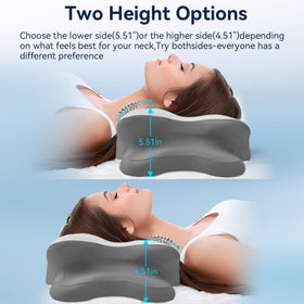 WENGTY ergonomic cervical pillow provides precise neck support for restful nights.