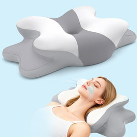 WENGTY neck-contour pillow supports cervical alignment for side sleepers.