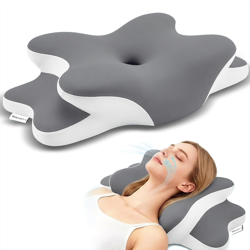 WENGTY Sleep Apnea Pillow provides neck support for restful nights.