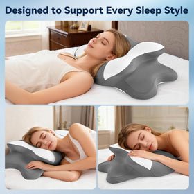 WENGTY plush yet firm support reduces neck tension.