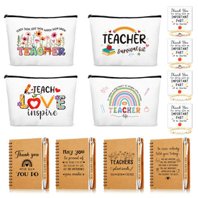 WenmthG cosmetic bags with teacher-pattern designs for durable, stylish gifting