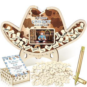 Wenqik cowboy frame with stand showcases keepsake photos.