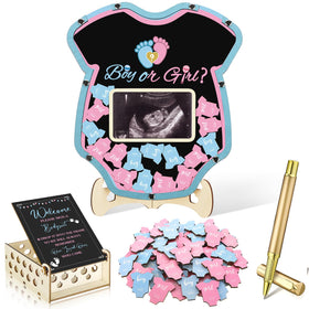 Wenqik gender reveal picture frame with stand for memories