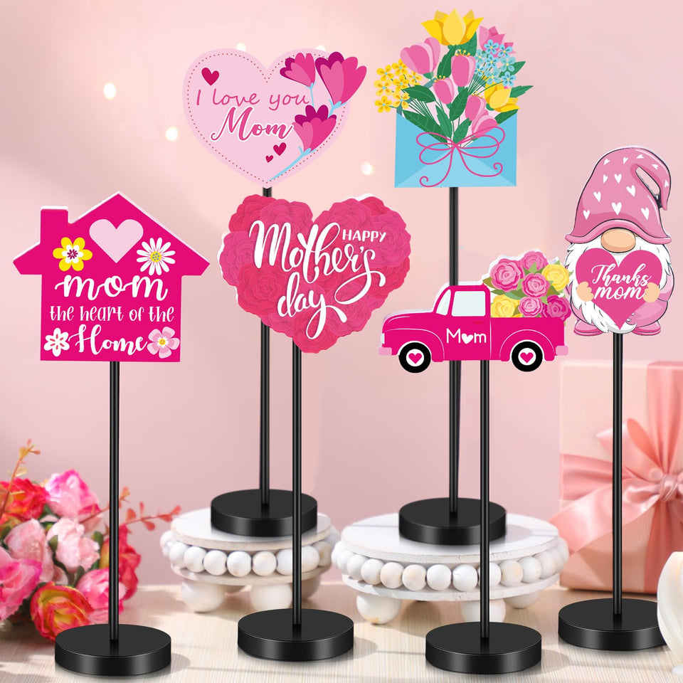 Wenqik mothers day table decorations in twelve styles add romantic ambiance to meals.