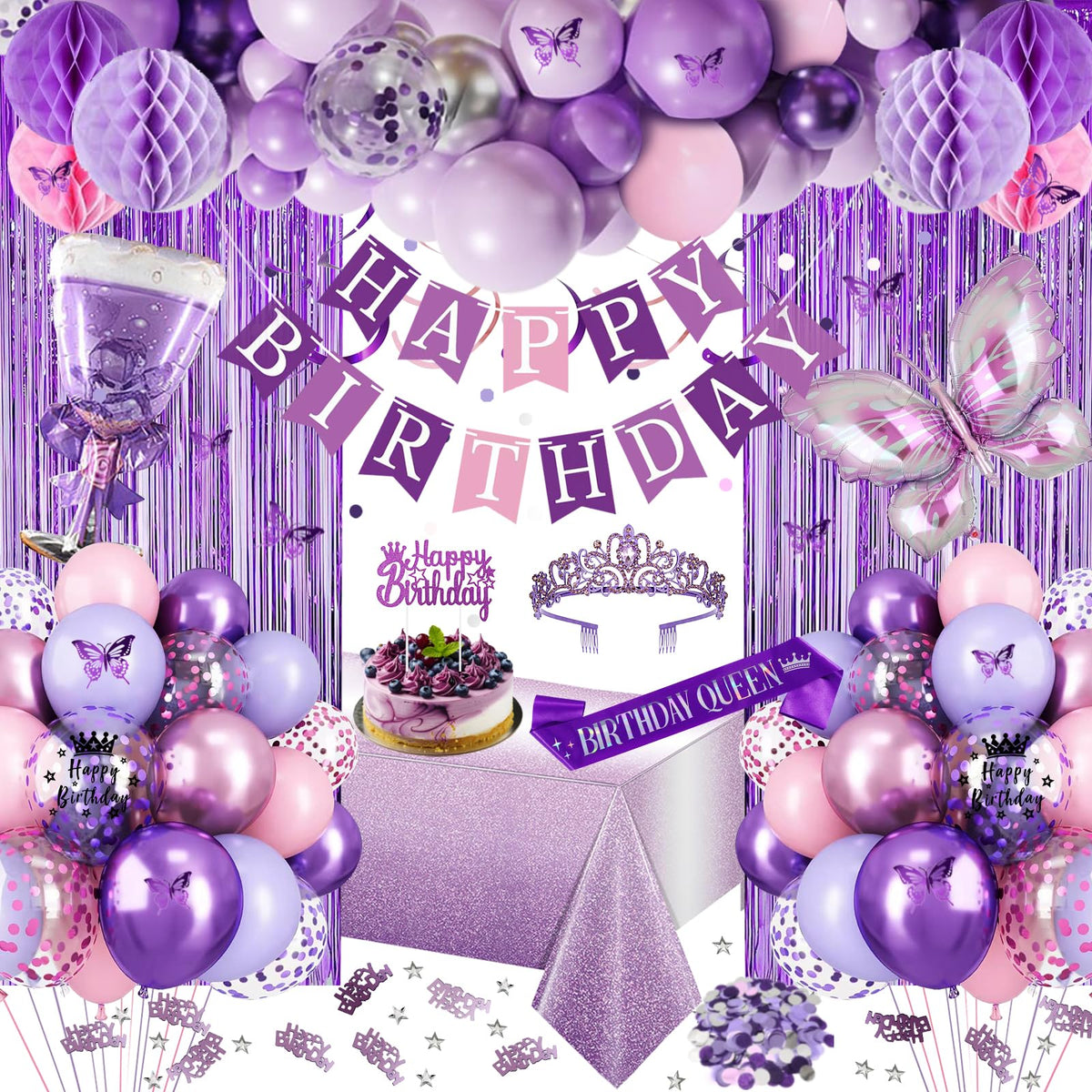 WEQTWL purple banner focal point for festive photo backdrops