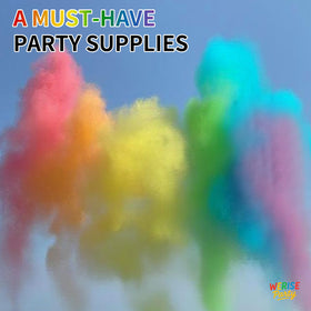 WERISE rainbow powder cannon 12-inch indoors with controlled, clean usage