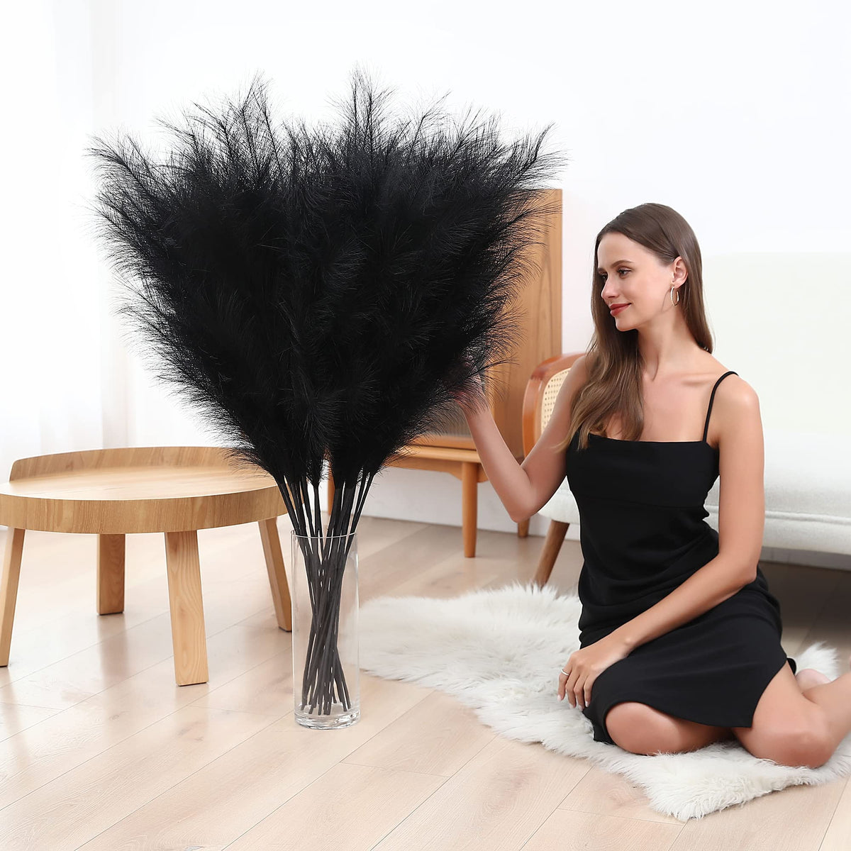 Wertuirk black pampas grass for boho home styling tips