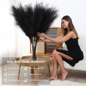 Wertuirk eight-stem pampas grass set for large floor vases