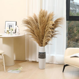 Wertuirk pampas grass plumes 28-36in adds dramatic height to decor