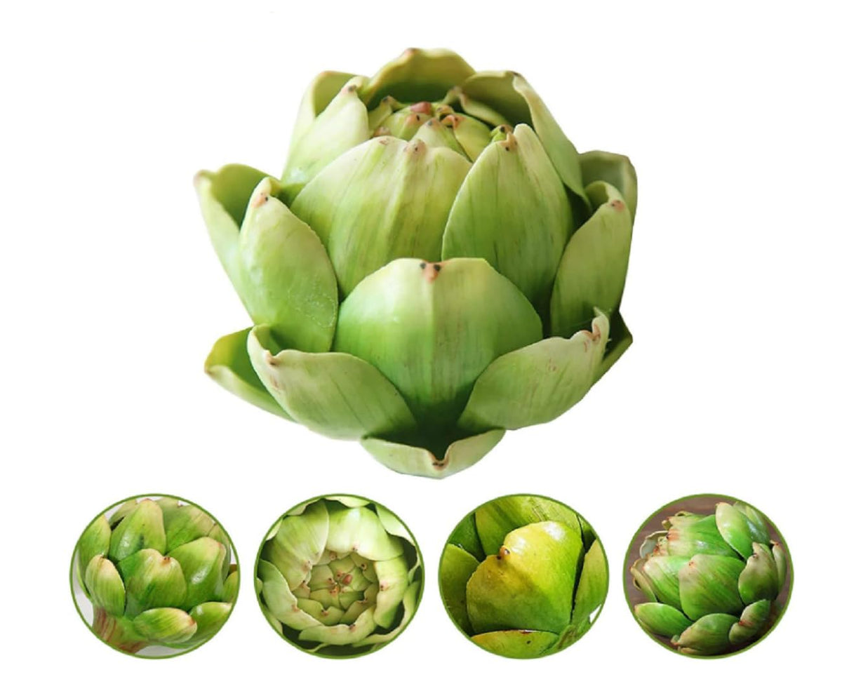WESAPPINC artificial artichokes in kitchen bowl for durable decor