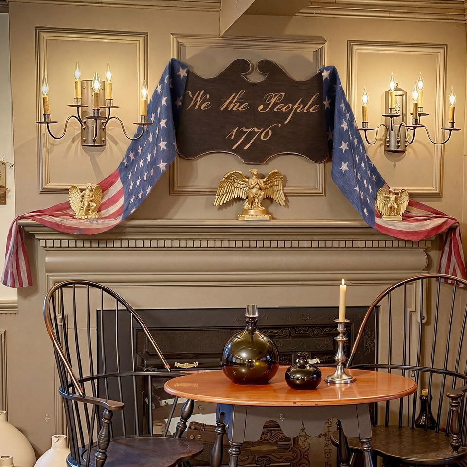 Wesiti 250th anniversary decorative panel with We the People for vintage mantel decor