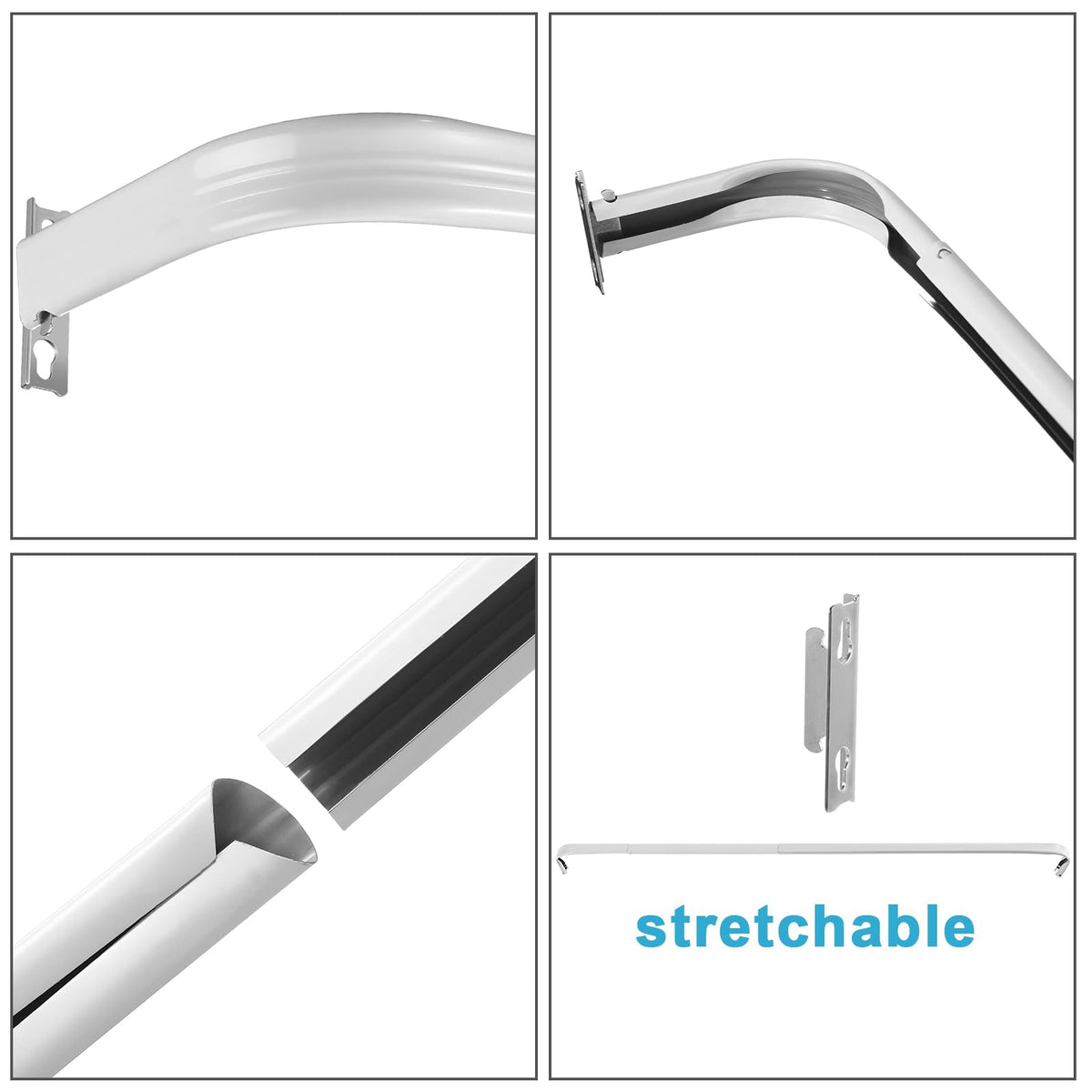Wesiti brackets and hardware included for quick, secure installation.