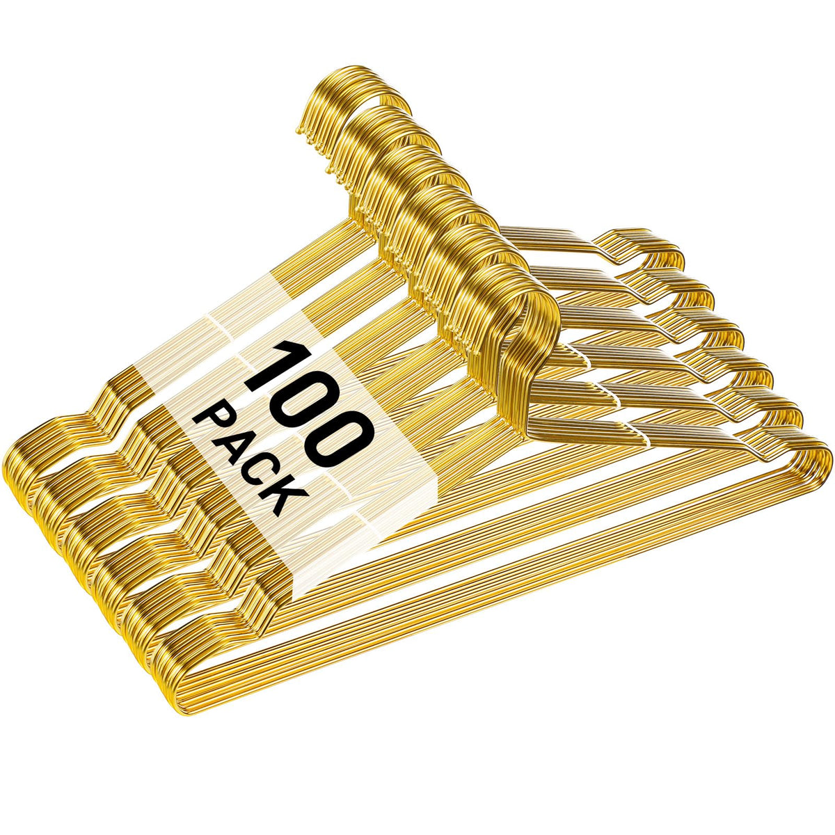 Wesiti gold metal hanger with ultra-thin design for space-saving closet organization