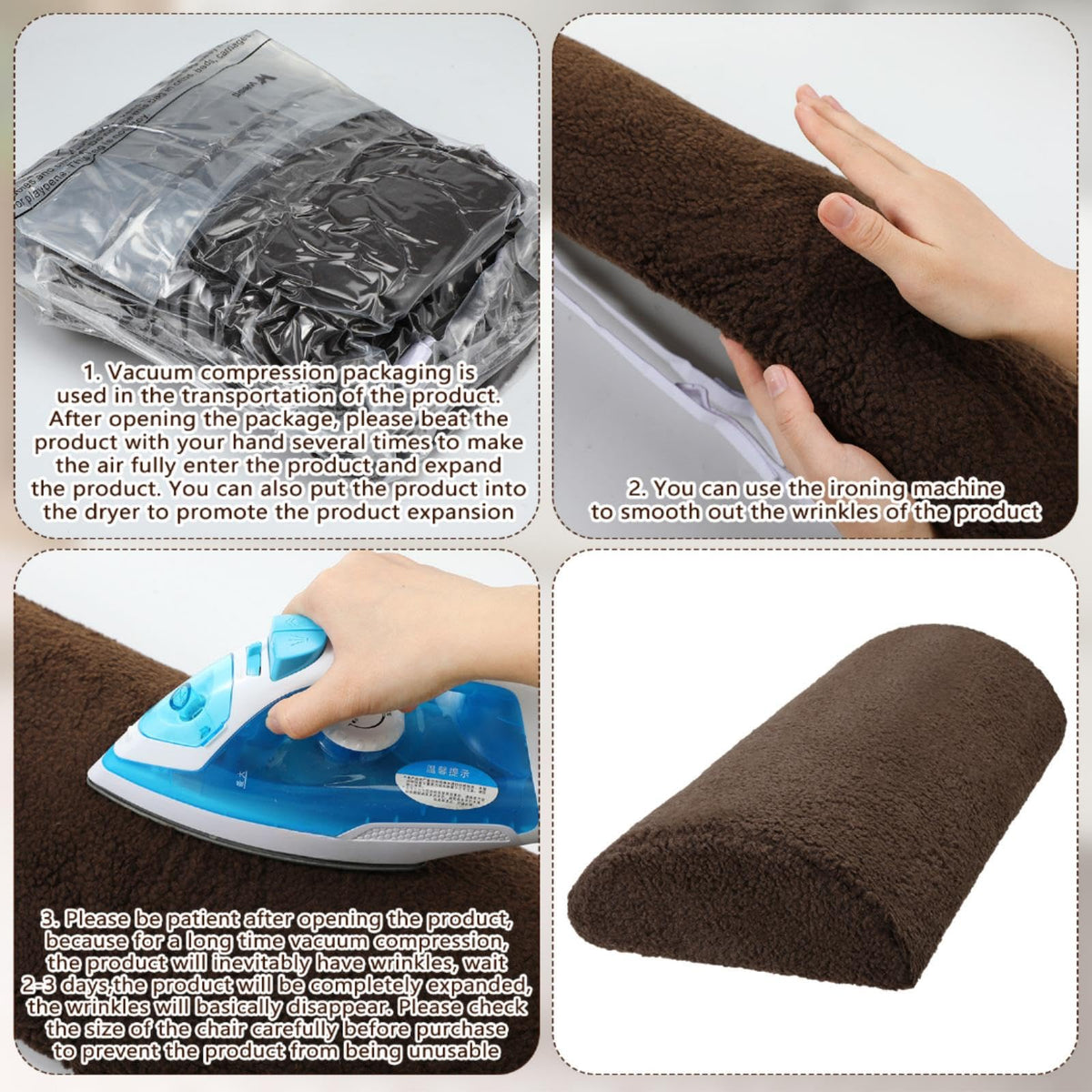 Wesiti recliner foot pillow elastic strap keeps pillow secured