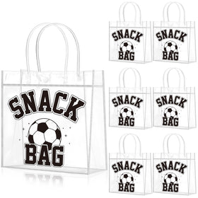 Wesnoy soccer snack bags with handles for easy party favors