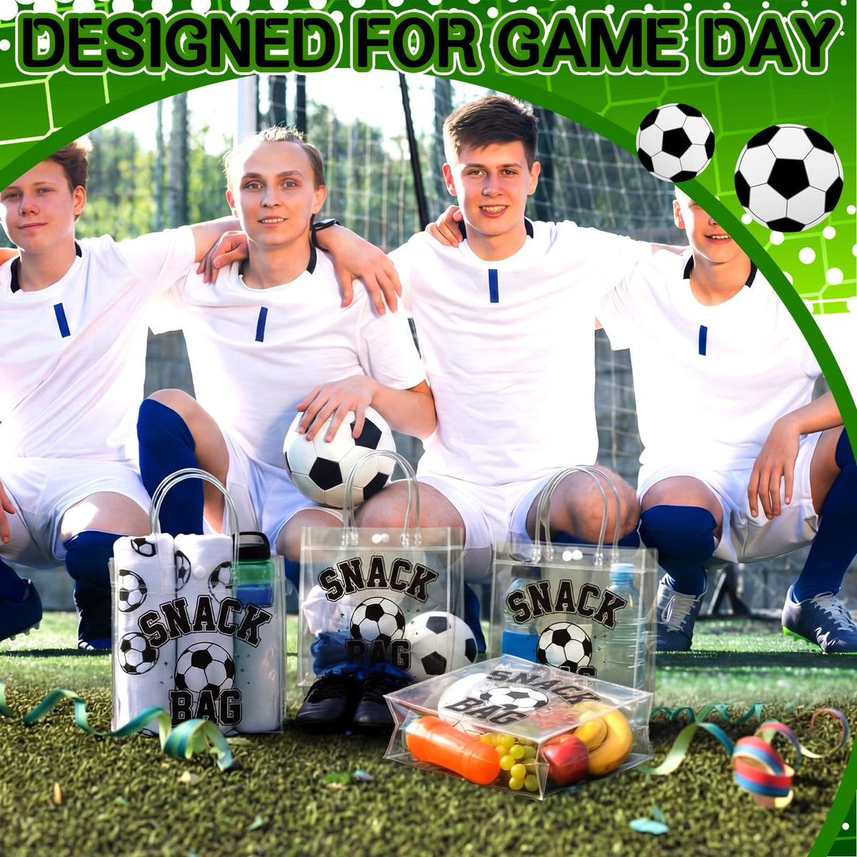 Wesnoy soccer themed bags add festive vibe to celebrations