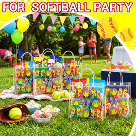 Wesnoy softball goodie bag 8x8x3.15 inches, great for party favors and small treats.