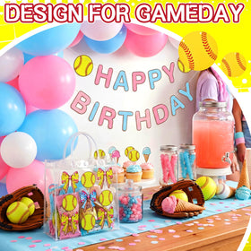 Wesnoy softball goodie bag party favors, vibrant design boosts theme cohesion.