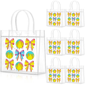 Wesnoy softball goodie bag with yellow pattern, ideal for party favors and themed rewards.