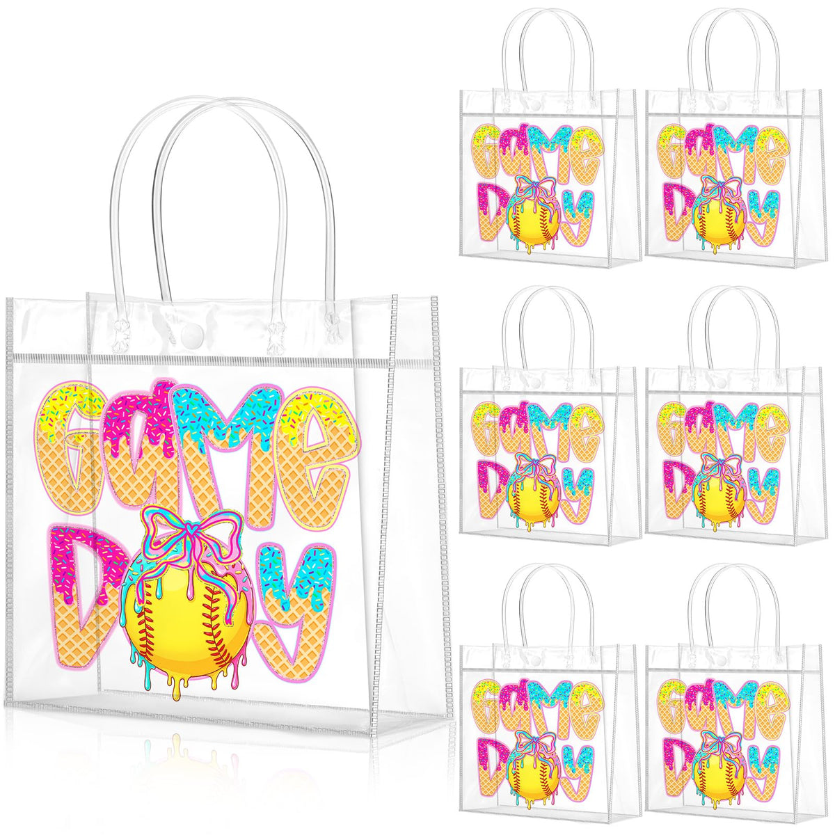 Wesnoy softball goodie bags pack of 20 with vivid design, ideal for party favors and treats.