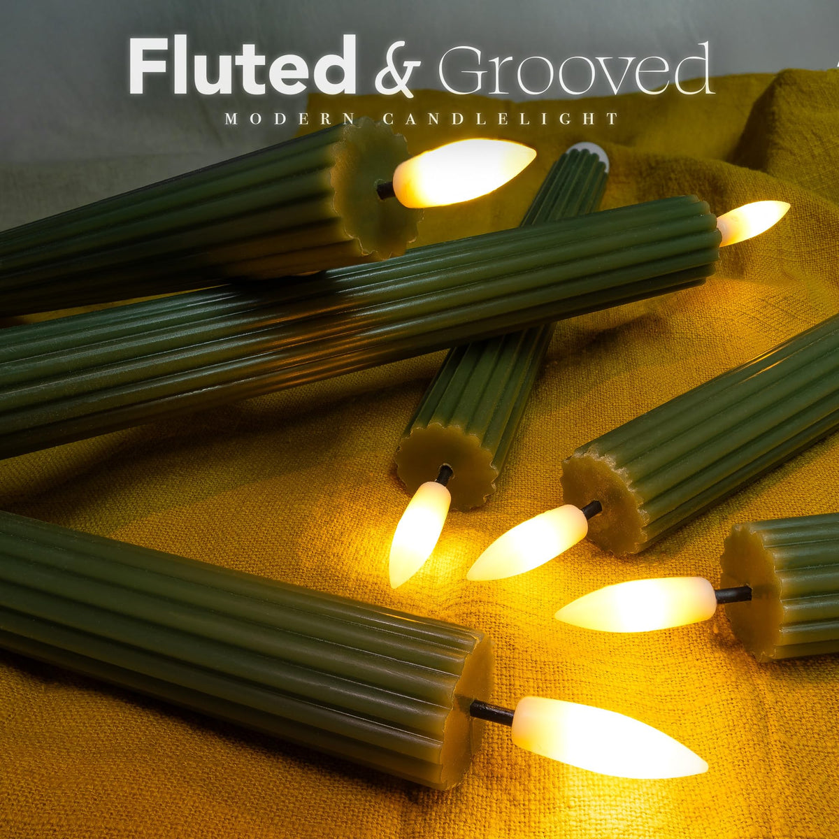 West Ivory LED candle with 24-hour memory for consistent nightly ambiance.