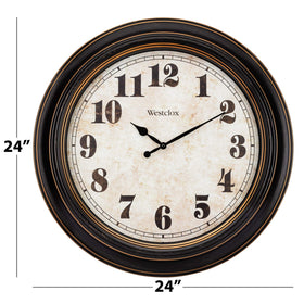 Westclox Traditional Large Wall Clock large numerals enable quick time checks.