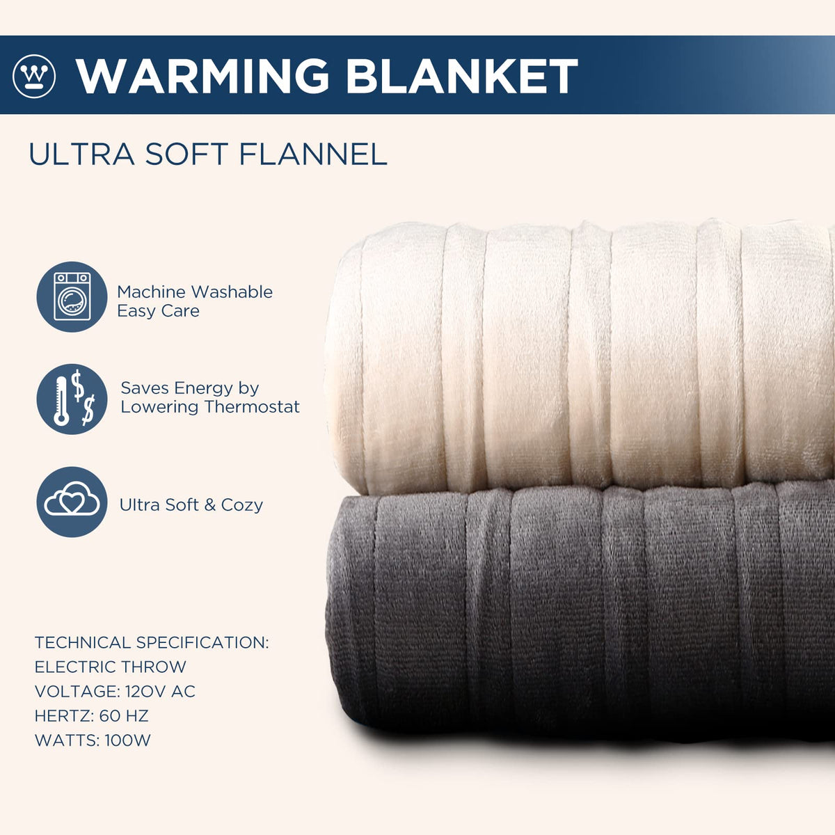 Westinghouse Electric Blanket outdoors camping setup demonstrates warmth anywhere