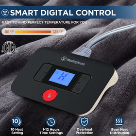 Westinghouse Electric Blanket safety feature image conveying overheat protection