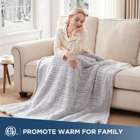 Westinghouse blanket throw with auto-off timer from 2 to 10 hours for convenience.