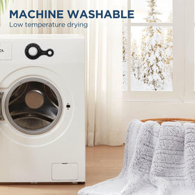Westinghouse electric blanket gray 50x60 inches, ideal for couches and beds.