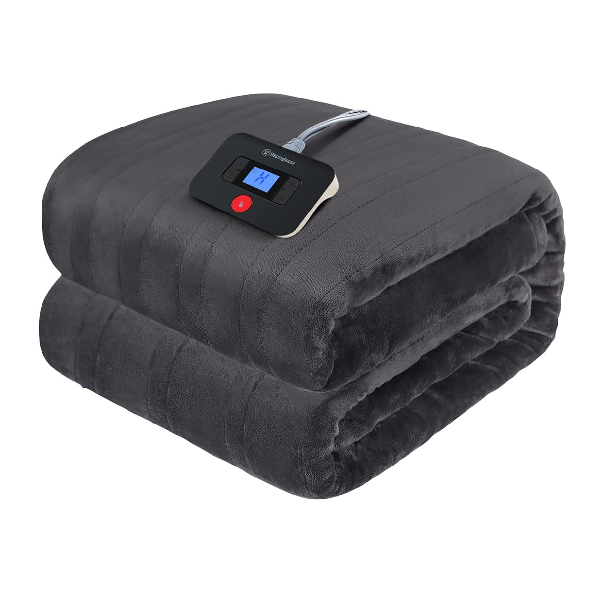Westinghouse Electric Blanket Twin Size on bed for instant cozy warmth during chilly nights