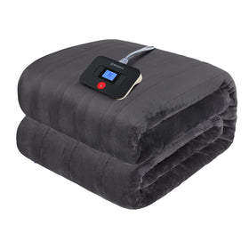 Westinghouse Electric Blanket Twin Size on bed for instant cozy warmth during chilly nights