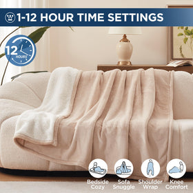 Westinghouse twin electric blanket with overheat safety feature for peace of mind.