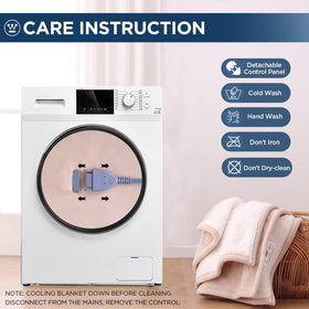 Westinghouse twin electric blanket sherpa fleece side provides extra warmth.