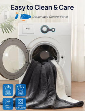 Westinghouse 50x62 throw offers generous coverage on couch or bed.