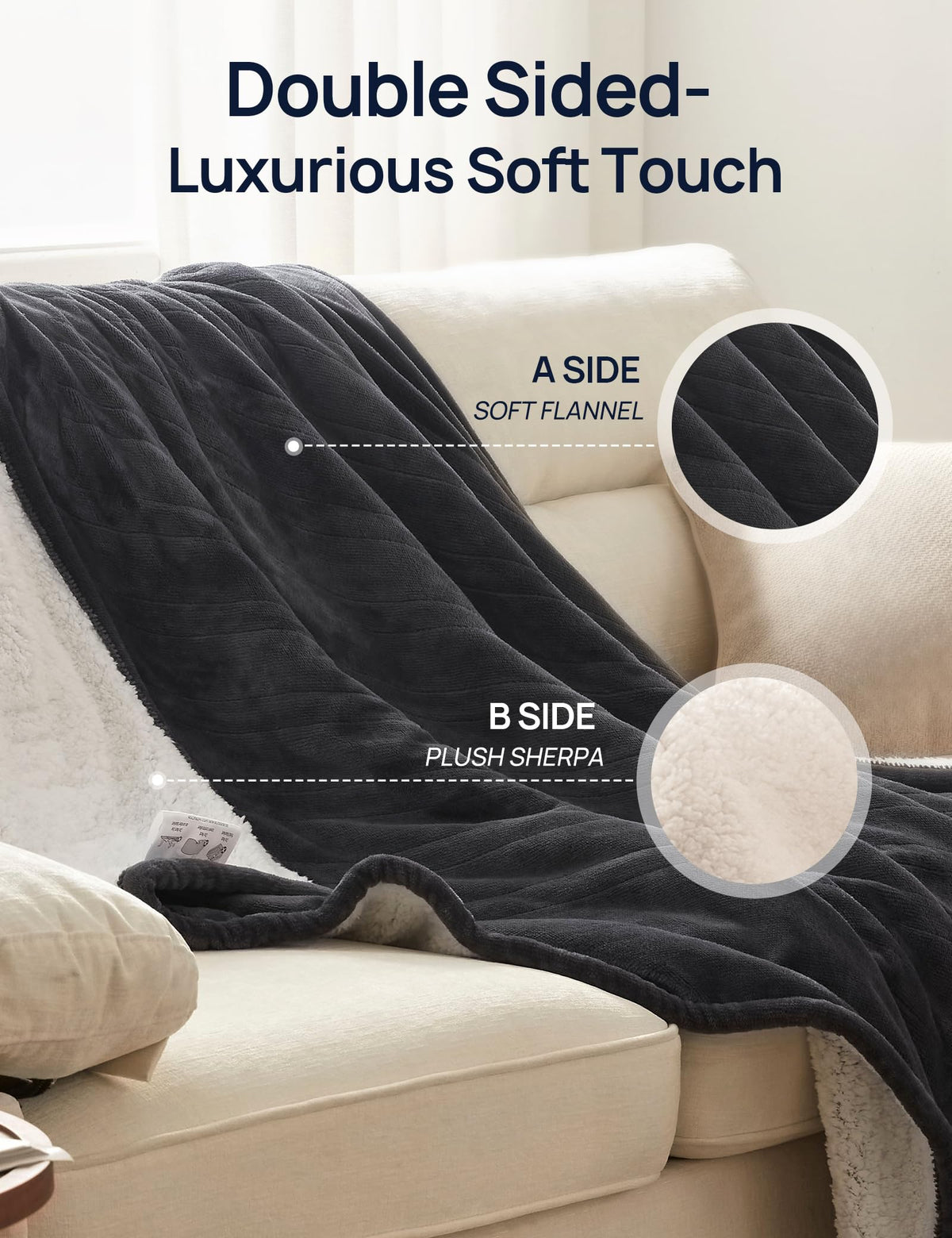 Westinghouse blanket includes overheat protection for safer comfort sessions.
