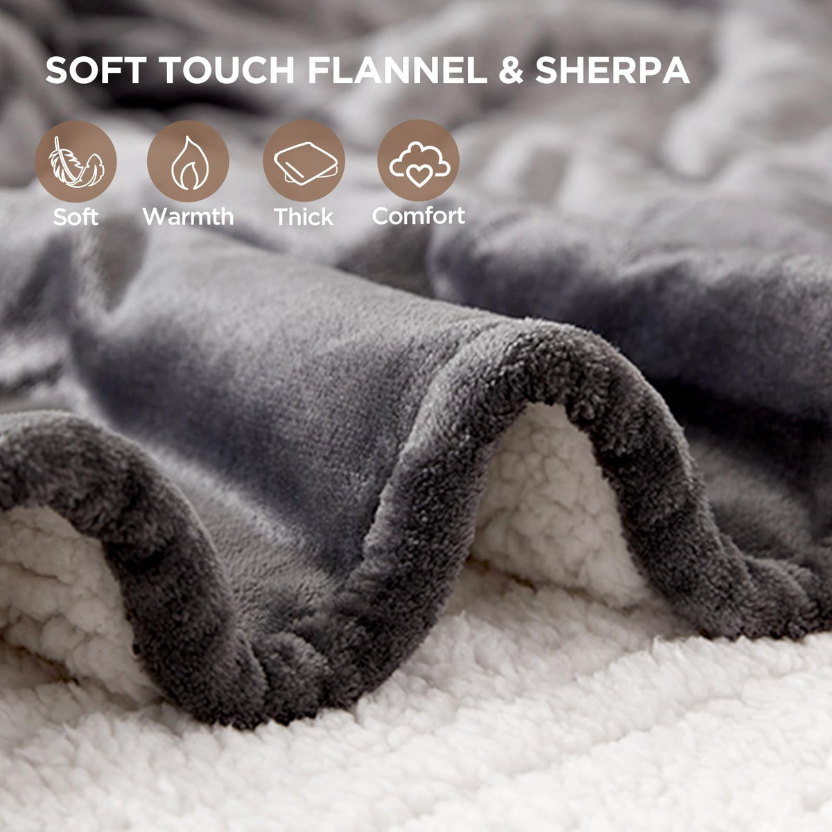 Westinghouse heated throw with 2-10 hour timer for flexible use.