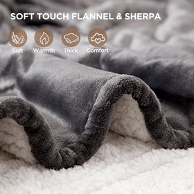 Westinghouse heated throw with 2-10 hour timer for flexible use.