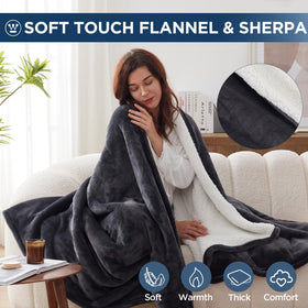 Westinghouse twin size 62x84 displayed for generous coverage while sleeping.